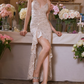 Robe de bal de princesse bustier à volants en satin long, robe de soirée C8117