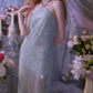 Robe de bal de princesse bustier à volants en satin long, robe de soirée C8117