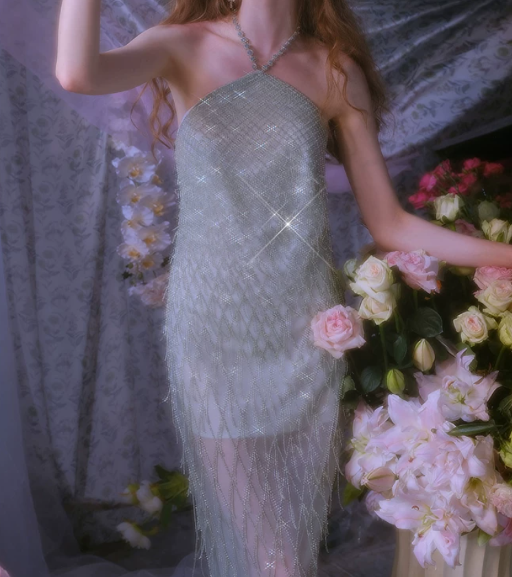 Robe de bal de princesse bustier à volants en satin long, robe de soirée C8117