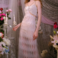 Robe de bal de princesse bustier à volants en satin long, robe de soirée C8117