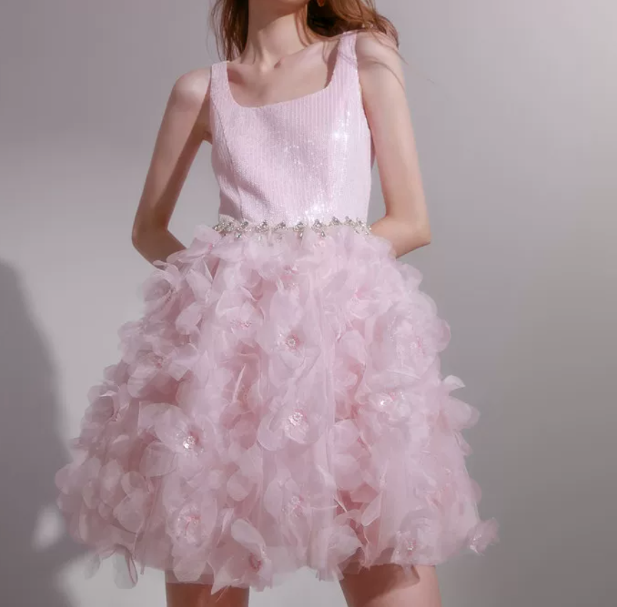 Mini robe de soirée en satin, sans bretelles, sans manches, ligne a, simple, C899