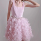 Mini robe de soirée en satin, sans bretelles, sans manches, ligne a, simple, C899