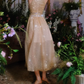 Glittering Halter Neck Gold Prom Dress Sequins Crystals A-Line Evening Dress C9161
