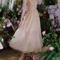 Glittering Halter Neck Gold Prom Dress Sequins Crystals A-Line Evening Dress C9161