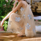 Classical Halter Neck Beige Homecoming Dress Sequins Tulle A-Line Party Dress C9163