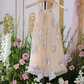 Classical Halter Neck Beige Homecoming Dress Sequins Tulle A-Line Party Dress C9163
