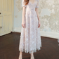 Charming V Neck Purple Prom Dress Sequins Floral A-Line Evening Dress C9164