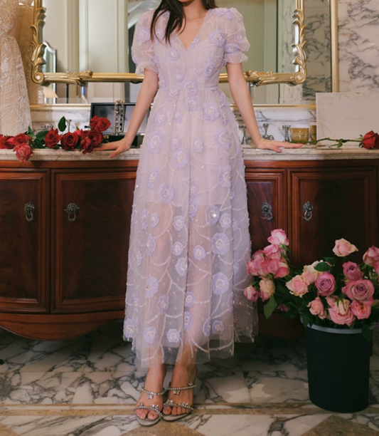 Robe de bal de princesse bustier à volants en satin long, robe de soirée C8117