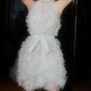 Trendy Halter Neck Appliques Homecoming Dress Sequins A-Line Party Dress C9168