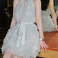 Trendy Halter Neck Appliques Homecoming Dress Sequins A-Line Party Dress C9168