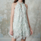 Trendy Halter Neck Appliques Homecoming Dress Sequins A-Line Party Dress C9168