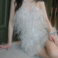 Mini robe de soirée en satin, sans bretelles, sans manches, ligne a, simple, C899