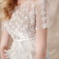 Sleek Jewel Neck White Homecoming Dress Short Sleeve Feather Sequins Bodycon Party Dress C9175