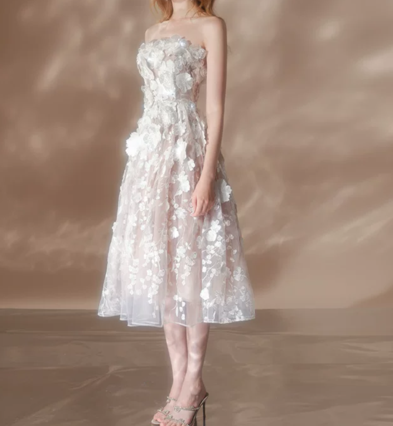 Robe de bal de princesse bustier à volants en satin long, robe de soirée C8117