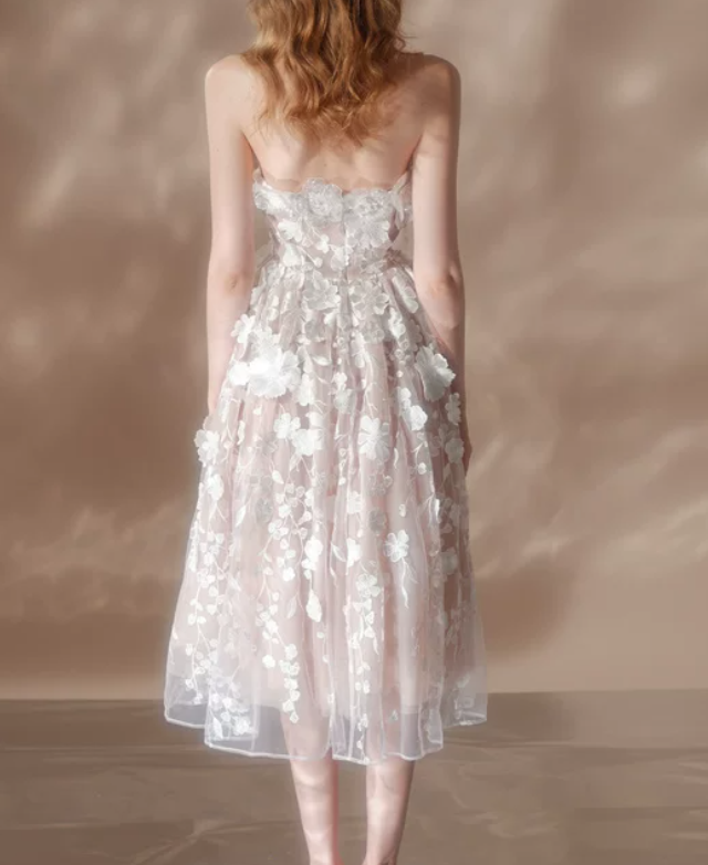 Robe de bal de princesse bustier à volants en satin long, robe de soirée C8117