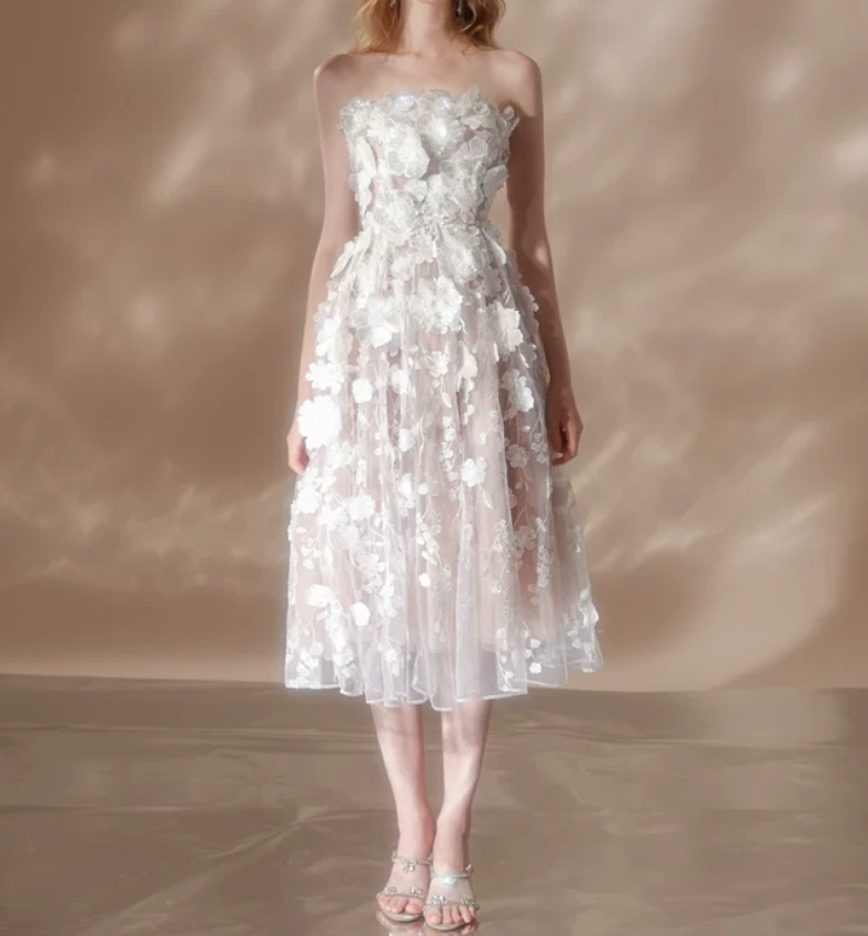 Robe de bal de princesse bustier à volants en satin long, robe de soirée C8117