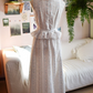 Chic Jewel Neck Pastel Blue Prom Dress Floral Ruffles A-Line Evening Dress C9191