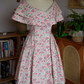 Cute Off-Shoulder Homecoming Dress Floral A-Line Party Dress C9197