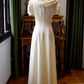 Chic Jewel Neck Wedding Dresses Short Sleeve Satin A-Line Bridal Dress C9199