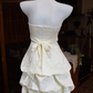 Mini robe de soirée en satin, sans bretelles, sans manches, ligne a, simple, C899