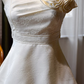 Mini robe de soirée en satin, sans bretelles, sans manches, ligne a, simple, C899