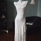 Superbe robe de mariée sirène bustier en satin et tulle, longue et en dentelle, C4563