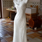 Romantic Spaghetti Straps Wedding Dresses Floral A-Line Bridal Dress C9208