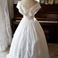 Ornate Off-Shoulder Wedding Dresses Lace A-Line Bridal Dress C9209