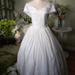 Ornate Off-Shoulder Wedding Dresses Lace A-Line Bridal Dress C9209
