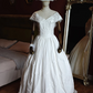 Ornate Off-Shoulder Wedding Dresses Lace A-Line Bridal Dress C9209