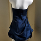 Sleek Halter Neck Homecoming Dress Satin Ruched A-Line Party Dress C9217