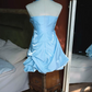 Sleek Halter Neck Homecoming Dress Satin Ruched A-Line Party Dress C9217