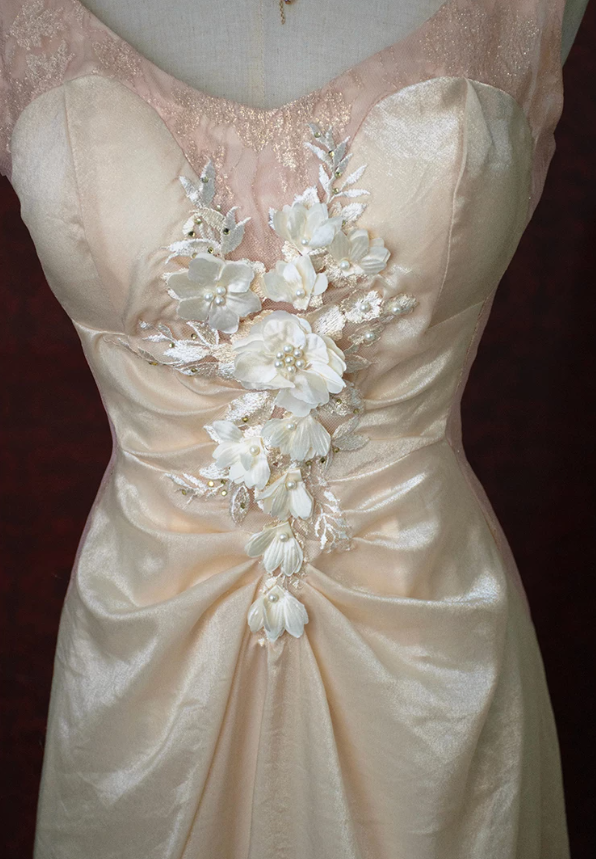 Sweet Backless Pink Prom Dress Appliques Lace A-Line Evening Dress C9219