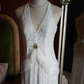 Vintage Halter Neck Wedding Dresses Jacquard Mermaid Bridal Dress C9221