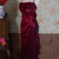 Alluring Halter Neck Backless Prom Dress Appliques Mermaid Evening Dress C9223
