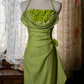 Alluring Halter Neck Backless Prom Dress Appliques Mermaid Evening Dress C9223