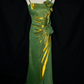 Chic Spaghetti Straps Prom Dress Floral Mermaid Evening Dress C9226