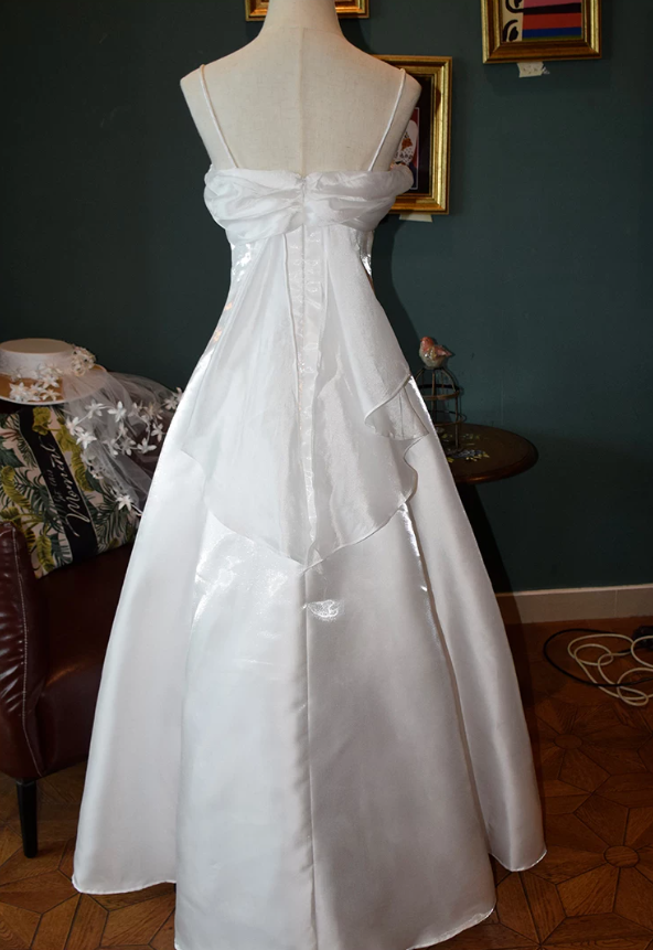 Alluring Spaghetti Straps Prom Dress Satin A-Line Evening Dress C9227
