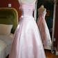 Alluring Spaghetti Straps Prom Dress Satin A-Line Evening Dress C9227