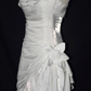 Robe de bal de princesse bustier à volants en satin long, robe de soirée C8117