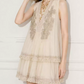 Mini robe de soirée en satin, sans bretelles, sans manches, ligne a, simple, C899