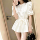 Mini robe de soirée en satin, sans bretelles, sans manches, ligne a, simple, C899