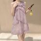 Mini robe de soirée en satin, sans bretelles, sans manches, ligne a, simple, C899