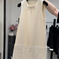 Mini robe de soirée en satin, sans bretelles, sans manches, ligne a, simple, C899