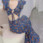 Robe de bal de princesse bustier à volants en satin long, robe de soirée C8117
