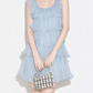 Mini robe de soirée en satin, sans bretelles, sans manches, ligne a, simple, C899