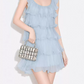 Mini robe de soirée en satin, sans bretelles, sans manches, ligne a, simple, C899