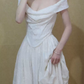 Superbe robe de mariée sirène bustier en satin et tulle, longue et en dentelle, C4563