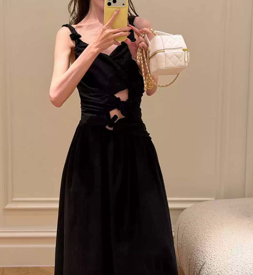 Robe de bal de princesse bustier à volants en satin long, robe de soirée C8117