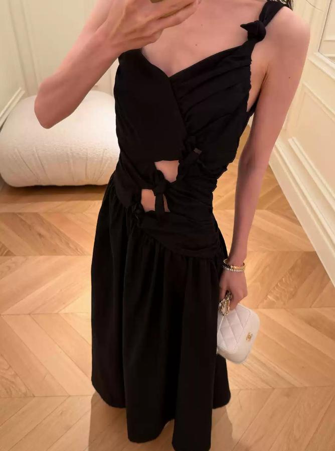 Robe de bal de princesse bustier à volants en satin long, robe de soirée C8117